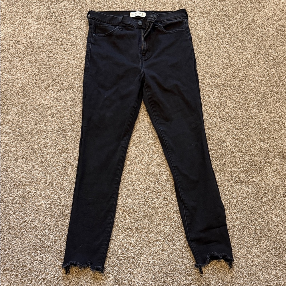 Abercrombie Stylish Black Women's Jeans